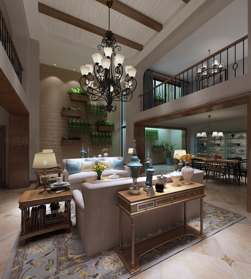 狮山御园 | 400㎡乡村美式装修案例