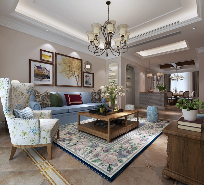 狮山御园 | 400㎡乡村美式装修案例