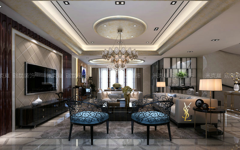 桃花源丨600㎡现代简约别墅装修案例