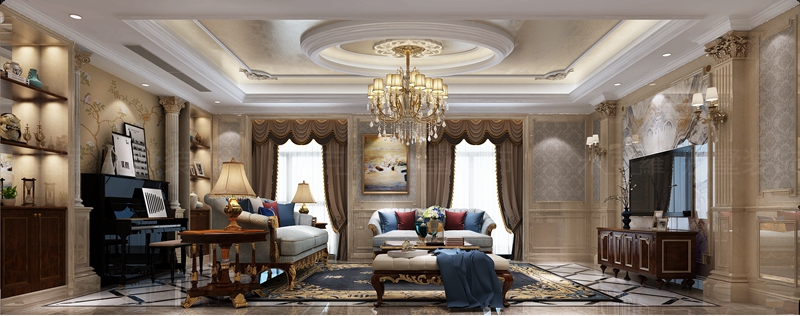 狮山御园 | 388㎡简欧装修案例