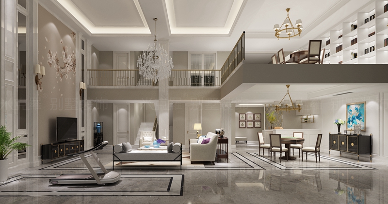 狮山原著 | 355㎡美式轻奢装修案例