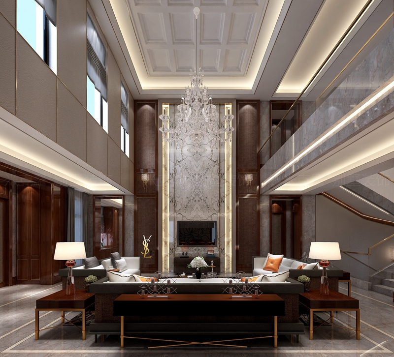 江南府邸丨750㎡现代奢华别墅装修案例
