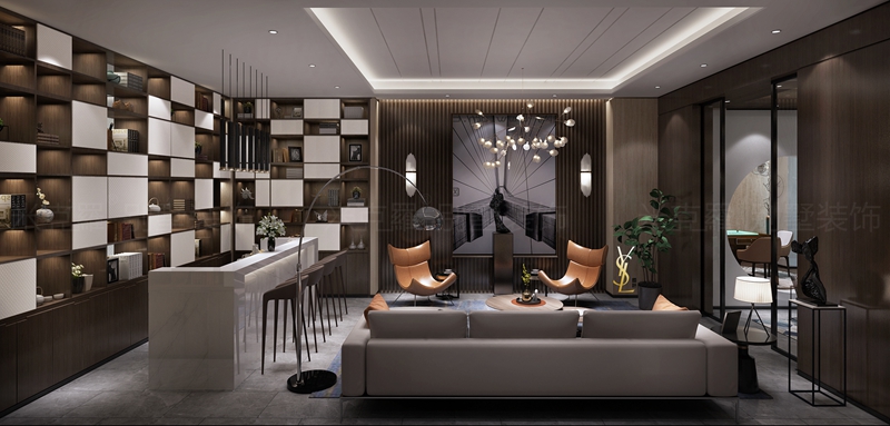 江南府邸丨750㎡现代奢华别墅装修案例