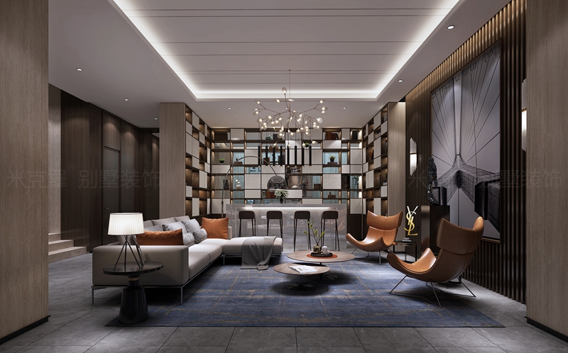 江南府邸丨750㎡现代奢华别墅装修案例