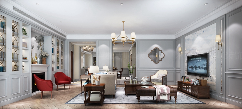 尚澜湾 | 300㎡现代美式装修案例