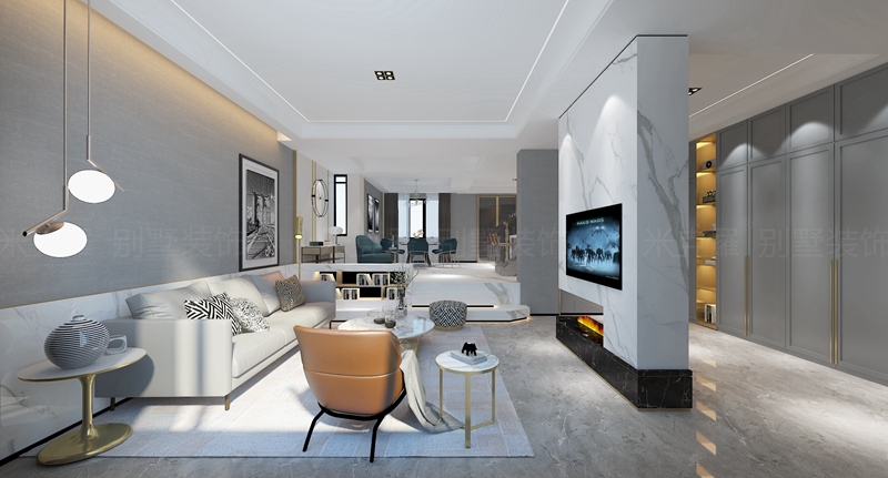 沁水朗庭 | 270㎡现代装修案例