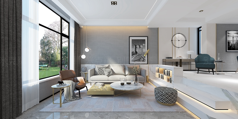 沁水朗庭 | 270㎡现代装修案例