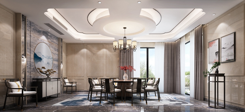 绿城玫瑰园 | 780㎡混搭装修案例