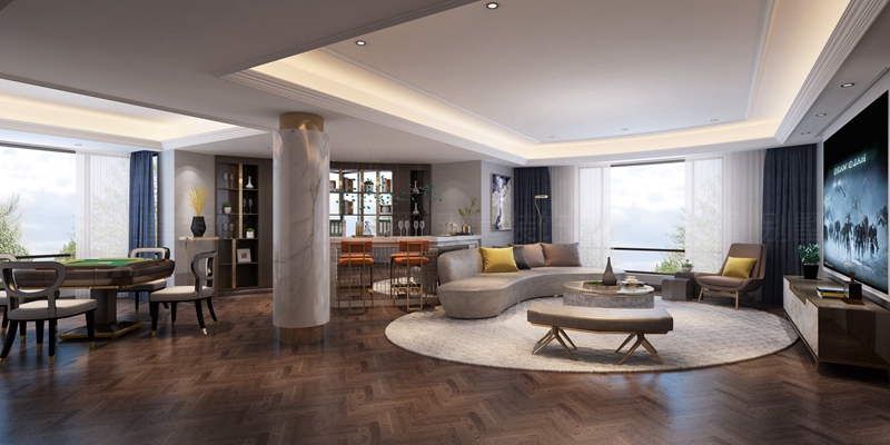 天翔花园 | 300㎡欧式装修案例