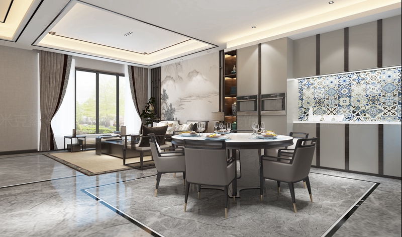 铜雀台 | 330㎡新中式装修案例