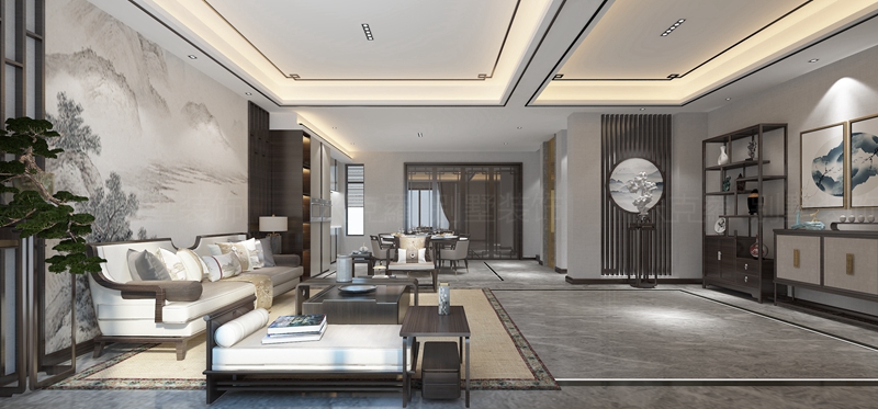 铜雀台 | 330㎡新中式装修案例