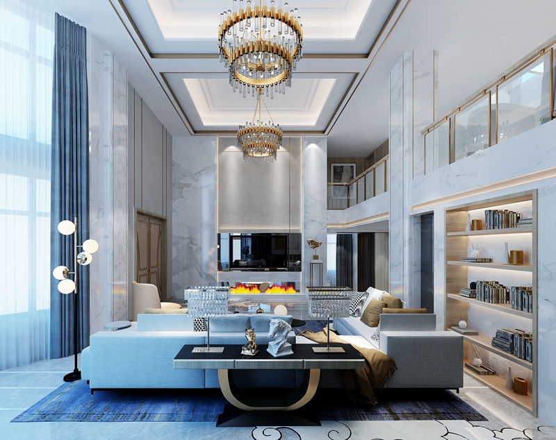 万红苑  | 300㎡现代装修案例