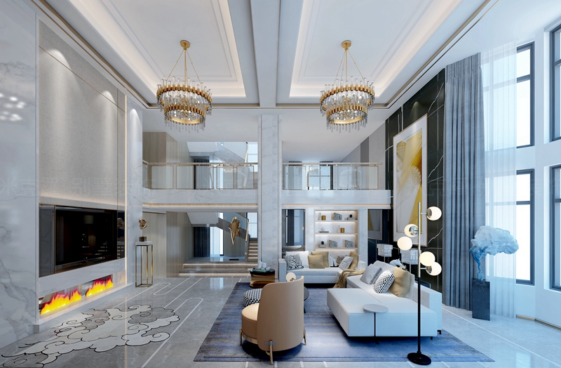 万红苑  | 300㎡现代装修案例