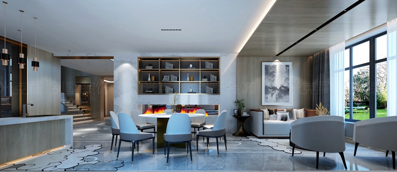 万红苑  | 300㎡现代装修案例