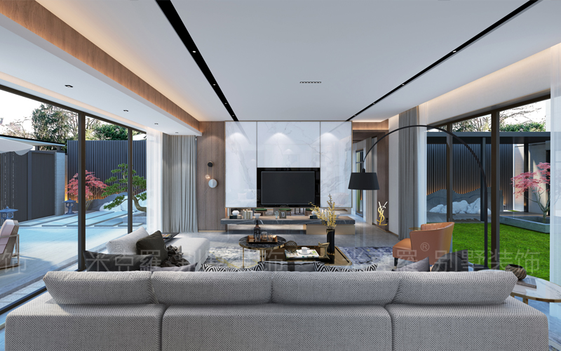 姑苏雅集丨580㎡现代简约风格别墅装修案例