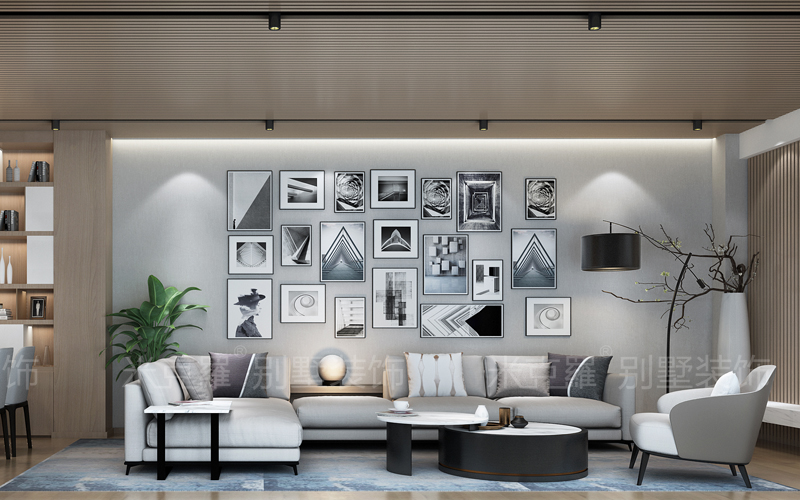 姑苏雅集丨580㎡现代简约别墅装修案例