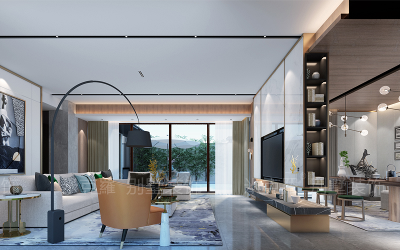 姑苏雅集丨580㎡现代简约风格别墅装修案例