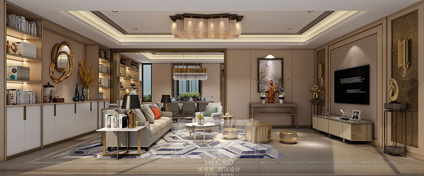 世贸铜雀台 | 360㎡港式混搭装修案例