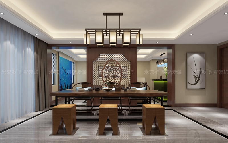 苏州现代园墅-368平米新中式