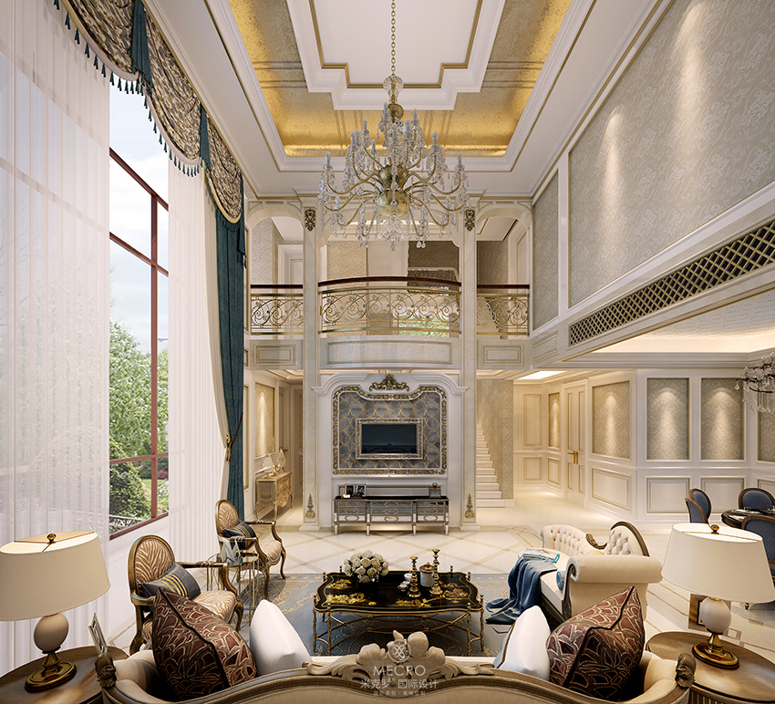 海珀宫爵 | 350㎡欧式别墅装修案例
