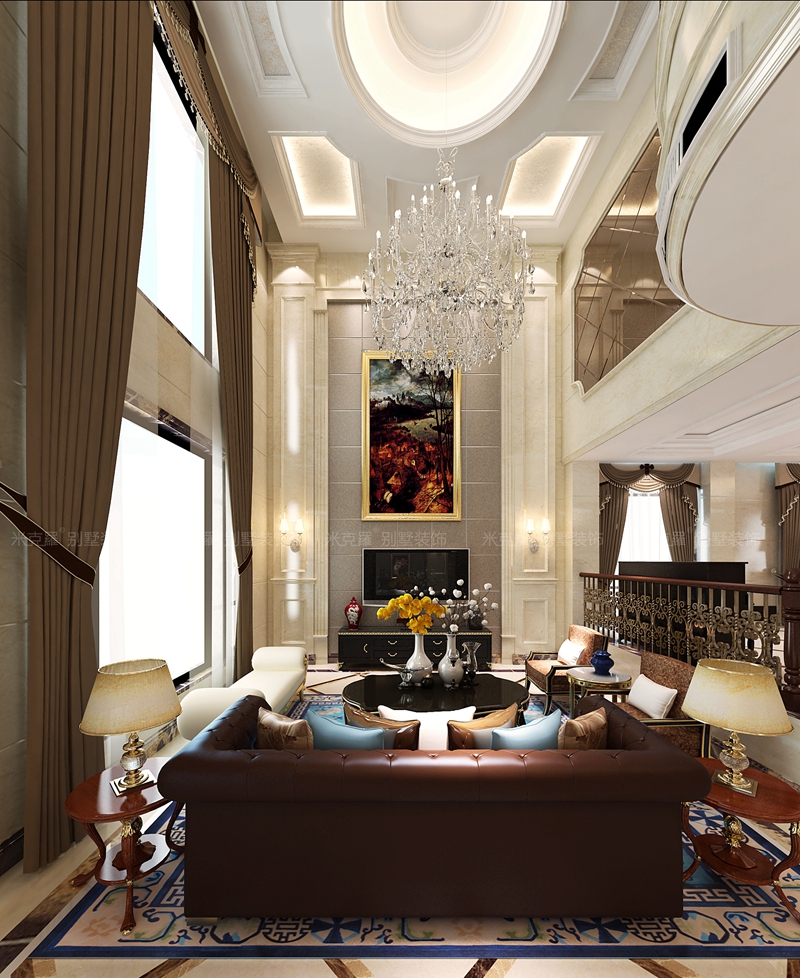 苏州绿地华尔道-360平米欧式