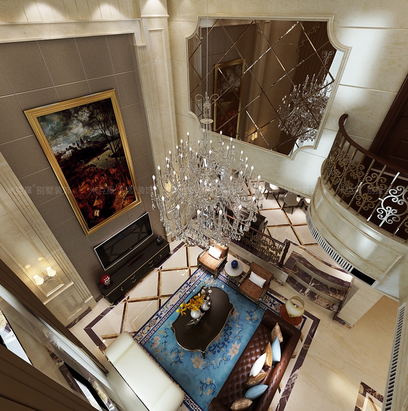 苏州绿地华尔道-360平米欧式