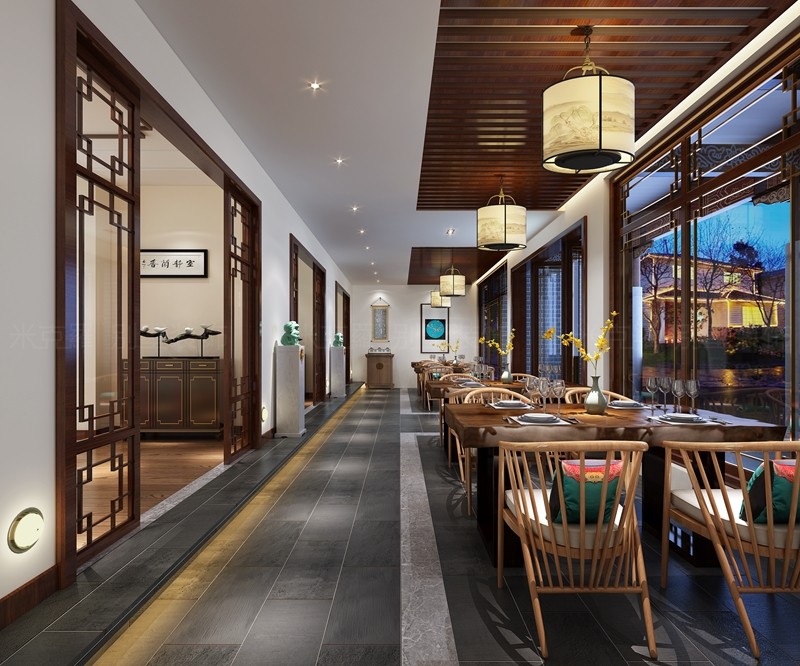 东山陆巷古村民宿| 800㎡新中式别墅装修案例