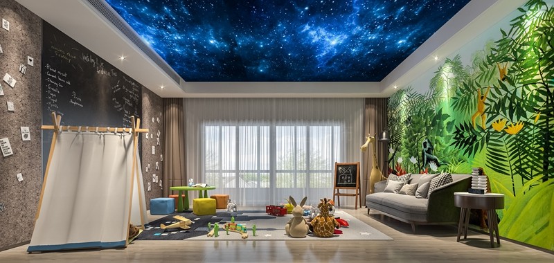 靖江玫瑰园|900㎡ 现代别墅装修案例