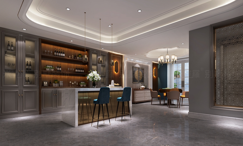 独墅岛 | 523㎡现代轻奢别墅装修案例