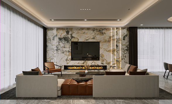 晋府 | 580㎡新中式风格装修案例