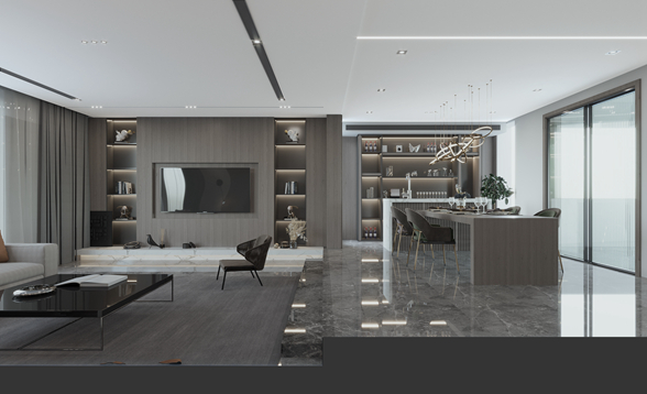 北园府 | 350㎡现代简约风格装修案例