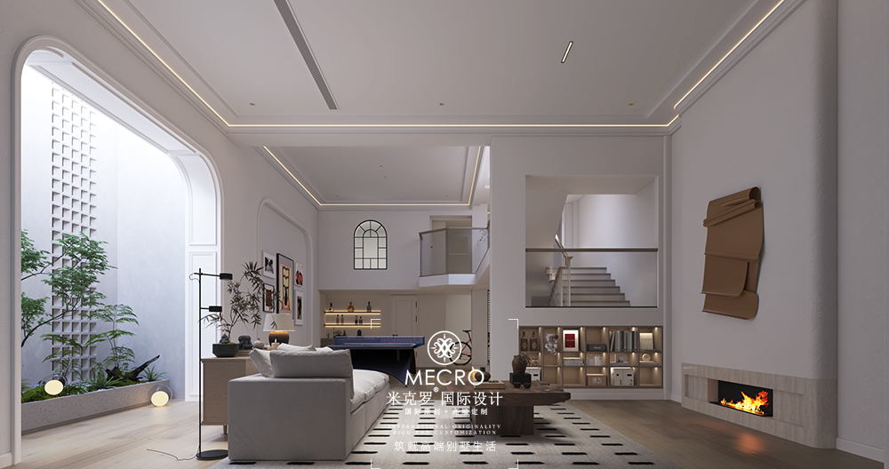 金融小镇 | 500平米别墅装修美式风格效果图